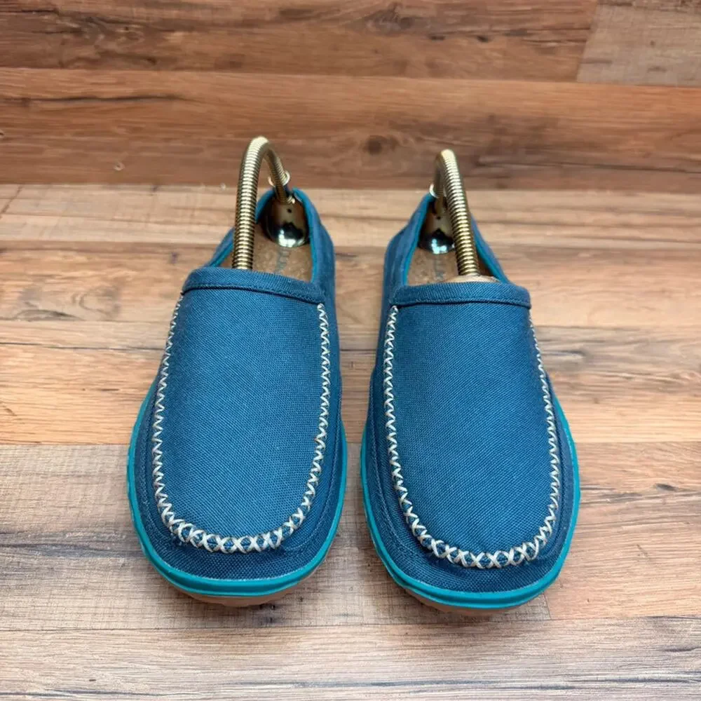 LL Bean Mountain Slipper Scuffs Men’s size 8 blue Indoor/Outdoor